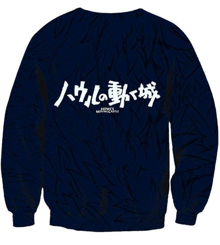 Image of Howl's Moving Castle Hoodies  - Pullover Black 3D Hoodie