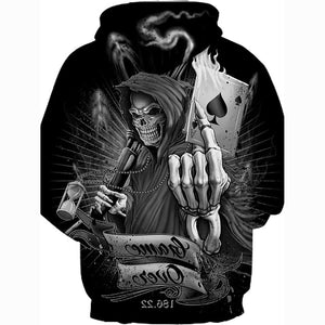 Skull Punk & Gothic Exaggerated Hoodie