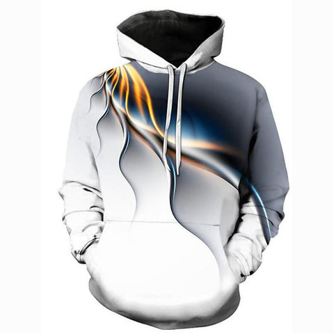 Image of 3D Printed Plaid Hoodie - Hooded Pullover Party