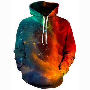 Fire and Ice Galaxy Unisex Hoodie