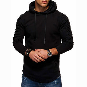 Men's Solid Colored Casual Hoodie