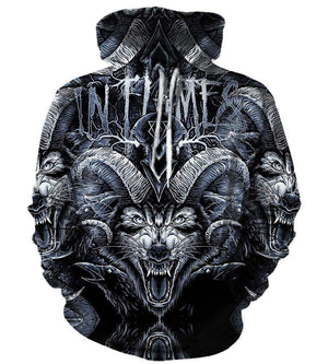 In Flames Hoodies - Pullover Black Hoodie