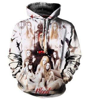 Funny In This Moment Hoodies - Zip Up Sex Lady White 3D Hoodie