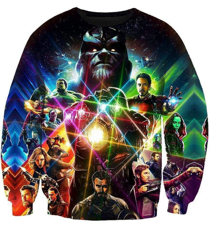 Image of Marvel Heroes Infinity War Hoodies - Pullover Black 3D Hoodie