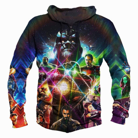 Image of Marvel Heroes Infinity War Hoodies - Pullover Black 3D Hoodie