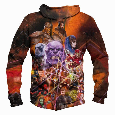 Image of The Avengers Infinity War Hoodies - Pullover Hero Collection Yellow Hoodie