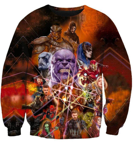 Image of The Avengers Infinity War Hoodies - Pullover Hero Collection Yellow Hoodie