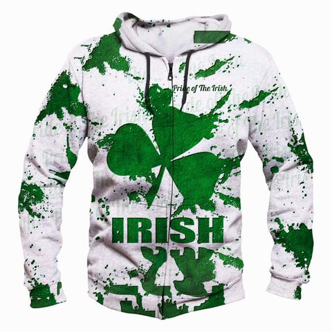 Image of Irish Hoodies - Pullover White Hoodie