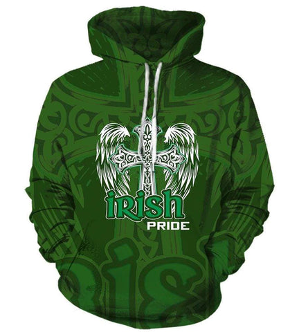 Image of Irish Hoodies - Pullover Green Hoodie