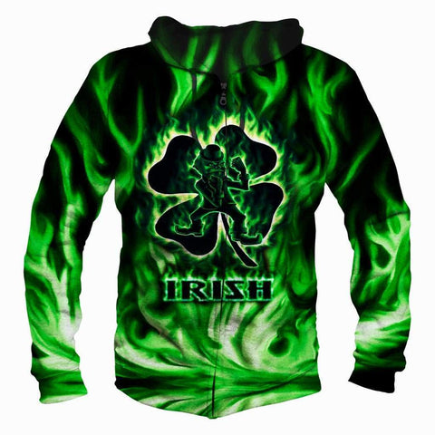 Image of Irish Hoodies - Pullover Green Hoodie