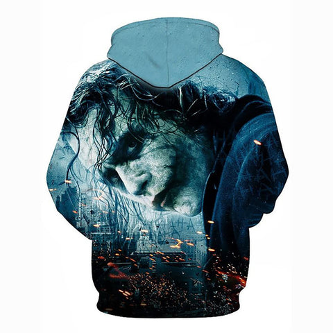 Image of 3D Printed Movie Character Hoodie - Hooded Geometric Active Pullover