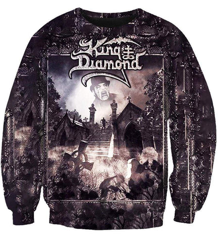 Image of King Diamond Hoodies - Pullover Black Hoodie