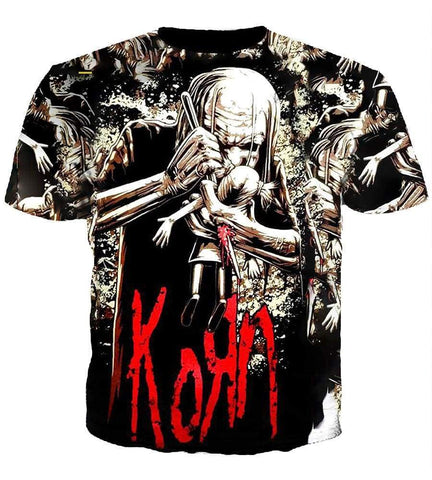 Image of Korn Old Hoodies - Pullover Black Hoodie