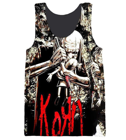 Image of Korn Old Hoodies - Pullover Black Hoodie