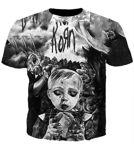 Image of Korn Kid Hoodies - Pullover Black Hoodie