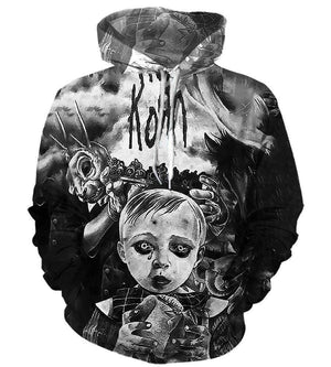 Korn Kid Hoodies - Pullover Black Hoodie