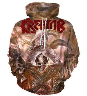 Kreator Hoodies - Pullover Red Hoodie