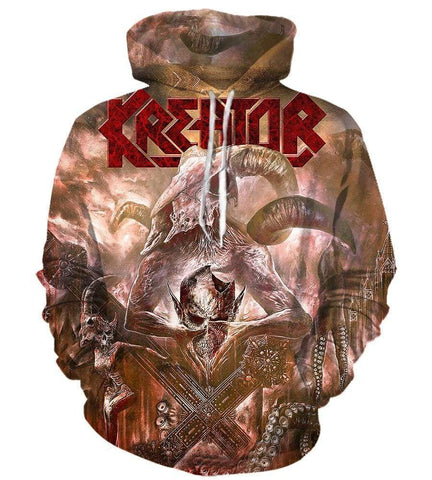 Image of Kreator Hoodies - Pullover Red Hoodie