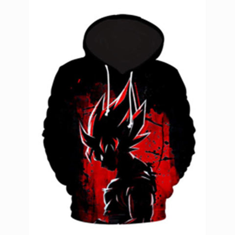 Image of 3D Printed  Dragon Ball Character Goku Hoodie - Hooded Casual Loose Pullover