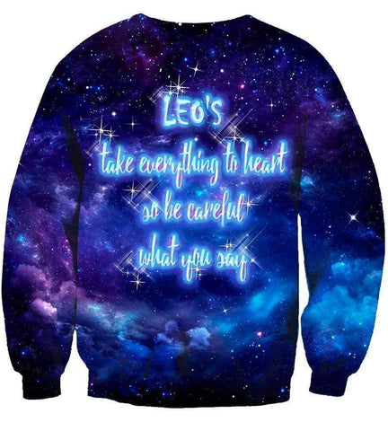 Image of Horoscope Leo Hoodies - Pullover Black Hoodie