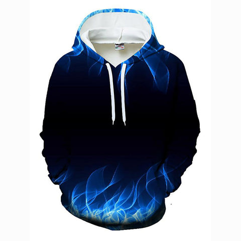 Image of 3D Printed Hooded Pullover - Color Block Hoodie