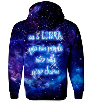 Horoscope Libra Hoodies - Pullover Black Hoodie