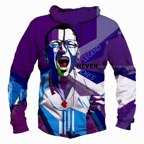 Image of Linkin Park Hoodies - Pullover Purple Hoodie