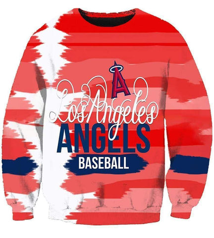 Image of Los Angeles Angels Of Anaheim Hoodies - Pullover Red Hoodie