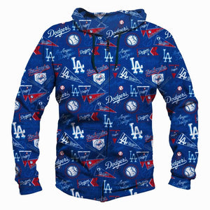 Funny Los Angeles Dodgers Hoodies - Pullover Blue Hoodie