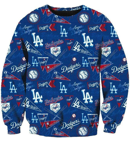 Image of Funny Los Angeles Dodgers Hoodies - Pullover Blue Hoodie