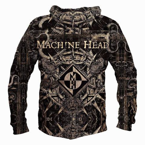 Image of Machine Head Hoodies - Pullover Black Hoodie