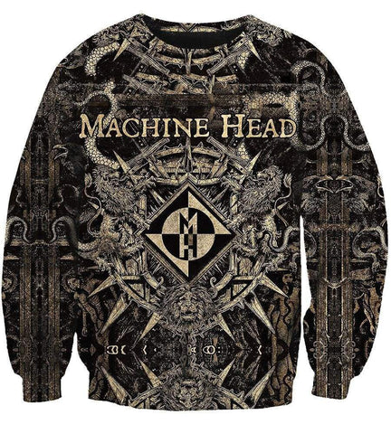 Image of Machine Head Hoodies - Pullover Black Hoodie