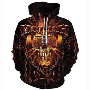 Funny Megadeth Hoodies - Pullover Taro With Glasses3D Hoodie