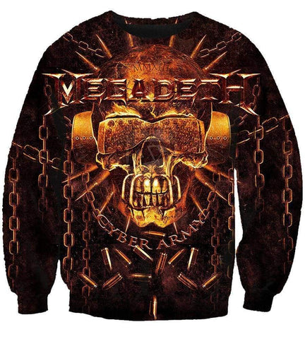 Image of Funny Megadeth Hoodies - Pullover Taro With Glasses3D Hoodie