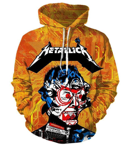 Image of Metallica Hoodies - Pullover Yellow Hoodie