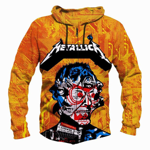 Image of Metallica Hoodies - Pullover Yellow Hoodie