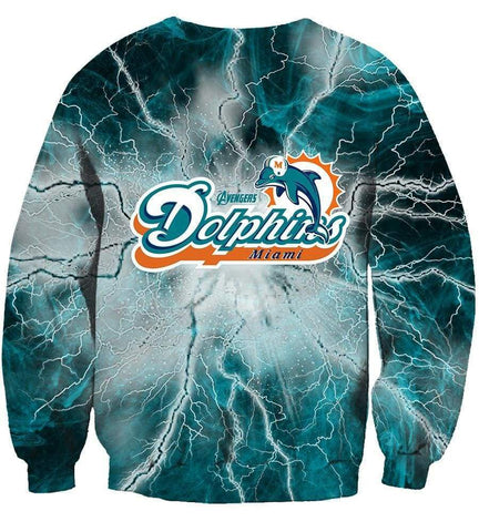 Image of The Avengers Miami Dolphins Hoodie - Pullover Blue Hoodie