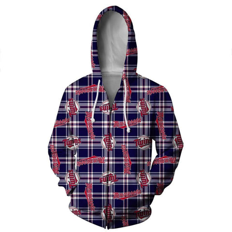 Image of Minnesota Twins Hoodies - Pullover Blue Hoodie