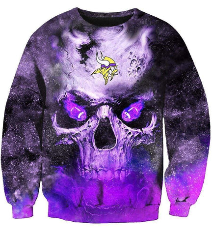 Image of Minnesota Vikings Hoodies - Pullover Purple Hoodie