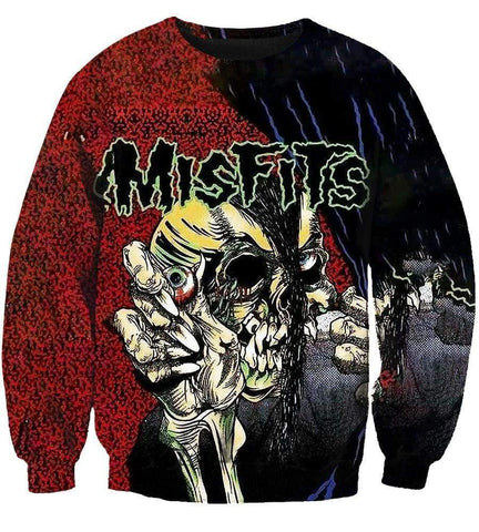 Image of Misfits Hoodies - Pullover Red Hoodie