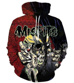 Misfits Hoodies - Pullover Red Hoodie