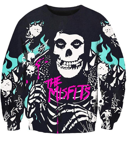 Image of Misfits Hoodies - Pullover Black Hoodie