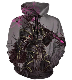 League of Legends Mordekaiser  Hoodies - Pullover Grey Hoodie