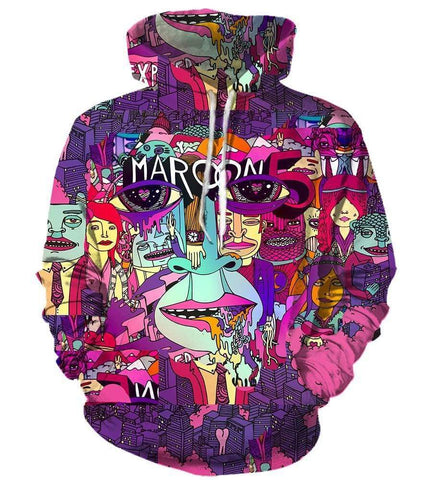 Image of Moroon Hoodies - Pullover Colorful Hoodie