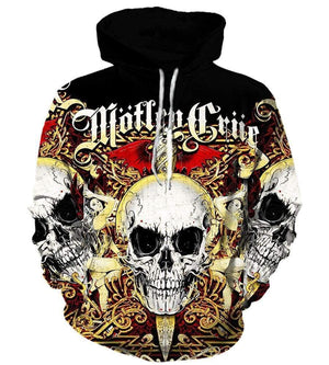 Motley Crue Hoodies - Pullover Black Hoodie