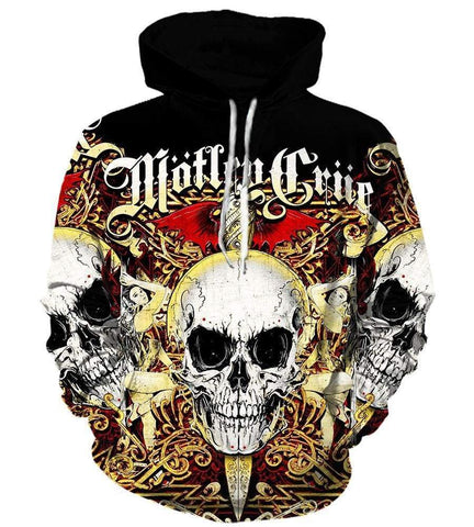 Image of Motley Crue Hoodies - Pullover Black Hoodie