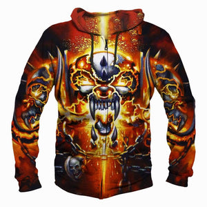 Motor Head Hoodies - Pullover Red Hoodie