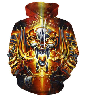 Motor Head Hoodies - Pullover Red Hoodie