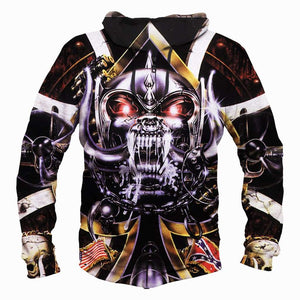 Motor Head Hoodies - Pullover Black Hoodie