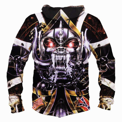 Image of Motor Head Hoodies - Pullover Black Hoodie